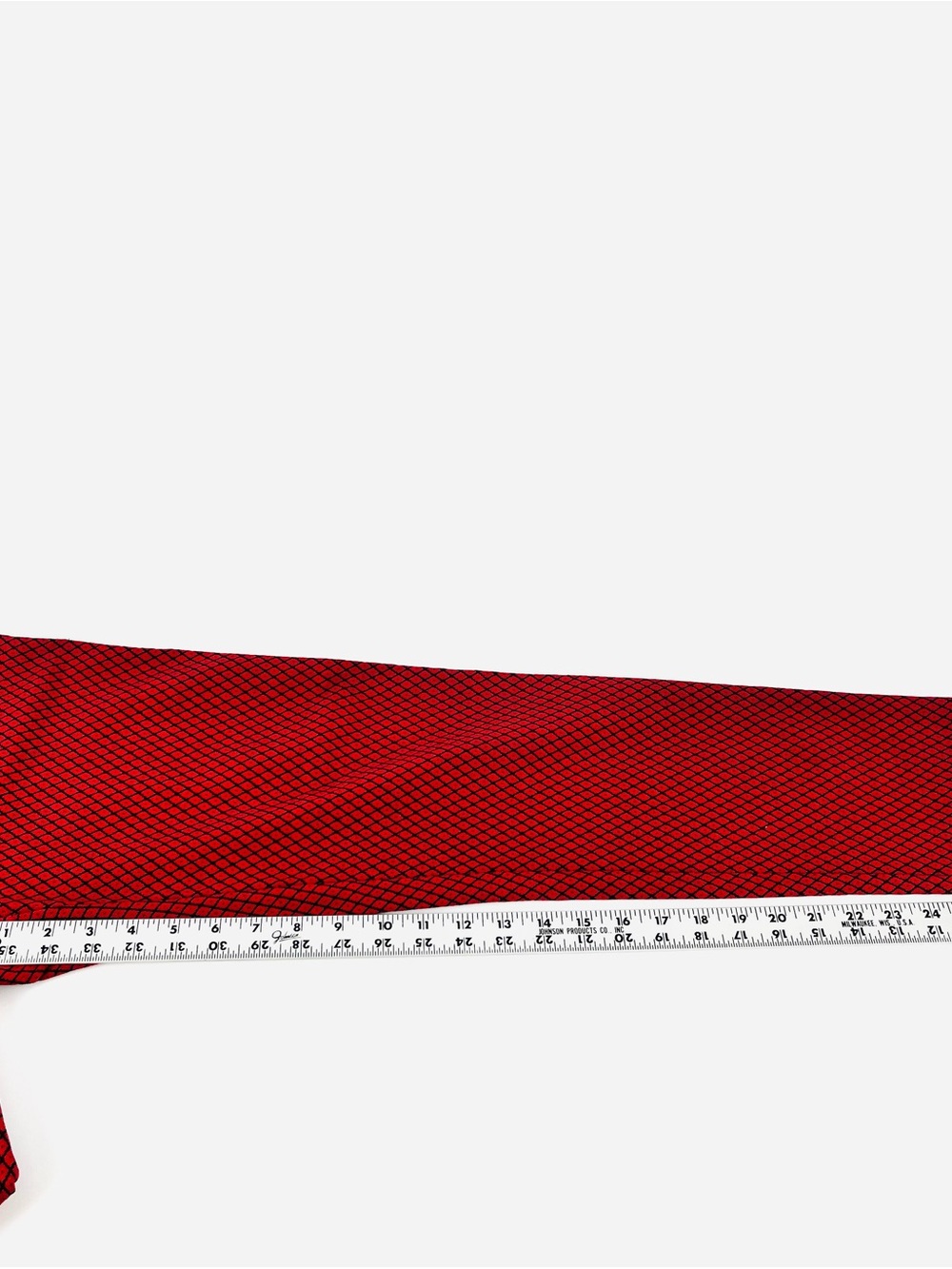 ELLE Geometric Diamond Pattern Pull-On Ankle Pants High Waisted Black Red Size M - Picture 6 of 11